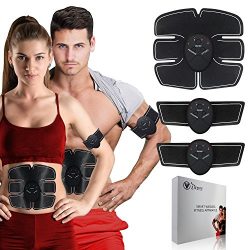 Muscle Toner Abdominal Toning Belt Muscle Trainer ABS EMS Body Fit Toning Belt Unisex Fitness Tr ...