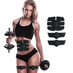 VSANNSZ Abdominal Muscle Toner, ABS Trainer Body Fit Toning Belt Wireless Muscle Exercise For Ab ...