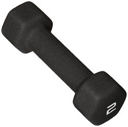 CAP Barbell Neoprene Coated Single Dumbbell, 1 lb, Black