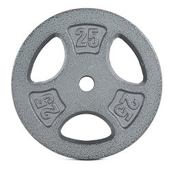 CAP Barbell 25 lb Standard Grip Plate, Gray