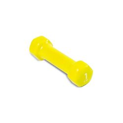 CAP Barbell Vinyl Coated Single Dumbbell, 1 lb, Yellow