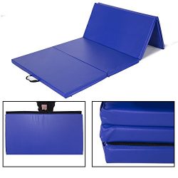 Sportmad 4’x8’x2″ Gymnastics Mat Folding Tumbling Exercise Mats Thick Panel fo ...