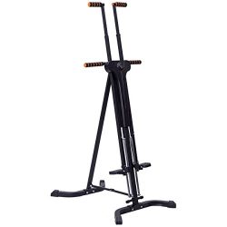 Goplus Vertical Climber Folding Stepper Adjustable Height with LED Display Climbing Fitness Work ...