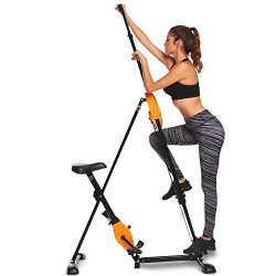 Vertical Climber Folding Fitnes Step Machines for Home Gym Exercise – 2 In 1 Climber and E ...