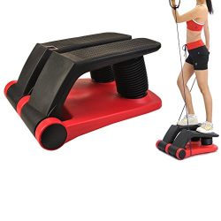 Air Stepper Climber Aerobic Exercise Step Equipment Thigh Machine with Resistant Cord