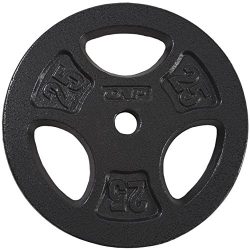 CAP Barbell Standard Grip Plate, Black, 25 lb