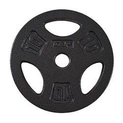 CAP Barbell Standard Grip Plate, Black, 10 lb