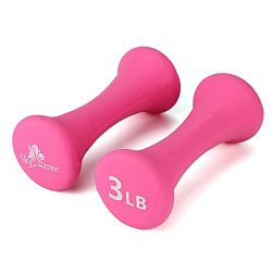 3 Pound Neoprene Dumbbells Hand Weights Set of 2, Soft Non-Slip Grip Women – Skytree …