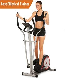 Elliptical Trainer Machine Magnetic Smooth Quiet Driven Exercise Machine for Home Gym (Elliptica ...