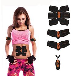 Abdominal Muscle Toner ABS Trainer Body Fit Toning Belt Fitness Training Gear For Abdomen Arm Le ...