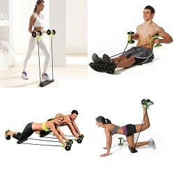 Home Gym Abs Roller Exercise Body Fitness Abdominal Training Workout Machine