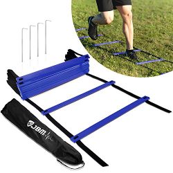 JBM Agility Ladder Free Carry Bag Speed Ladder Agility Training Ladder Agility Speed Ladder Dril ...