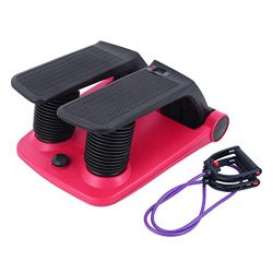 Air Stepper Climber Exercise Fitness Thigh Machine for Home Workout Gym (red+Black)