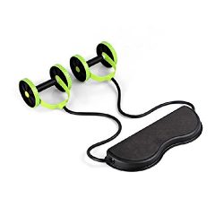 TOOGOO Abdominal Waist Slimming Trainer Exerciser Roller Core Double AB Wheel Fitness Equipment