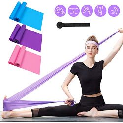 Resistance Bands Set, 3 Pack Professional Latex Elastic Bands for Home or Gym Upper & Lower  ...