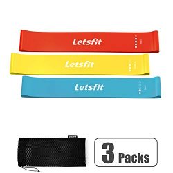 Letsfit Resistance Loop Bands, Resistance Exercise Bands for Home Fitness, Stretching, Strength  ...