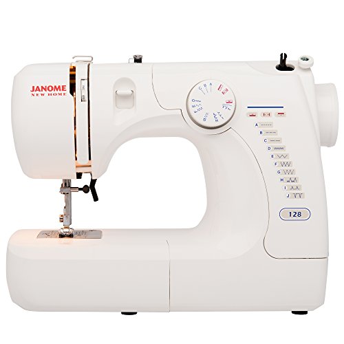 Janome Basic Easy-to-Use 128 Sewing Machine With Interior Metal Frame ...