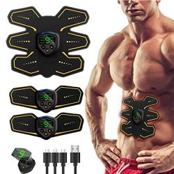 UMATE ABS Stimulator Muscle Toner, Abdominal Toning Belt Portable Muscle Trainer Body Muscle Fit ...